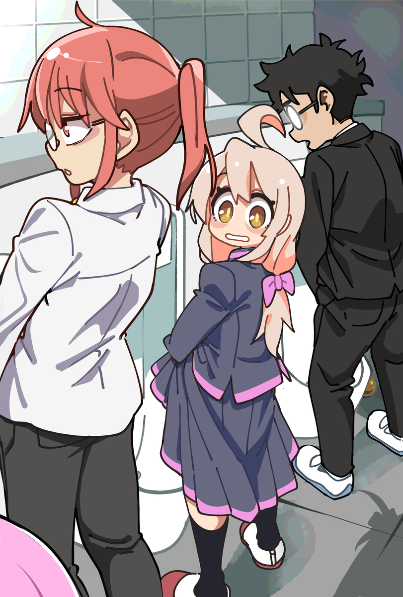 This is a pixiv picture whose title is トイレに奇妙なことを見つけてください。.