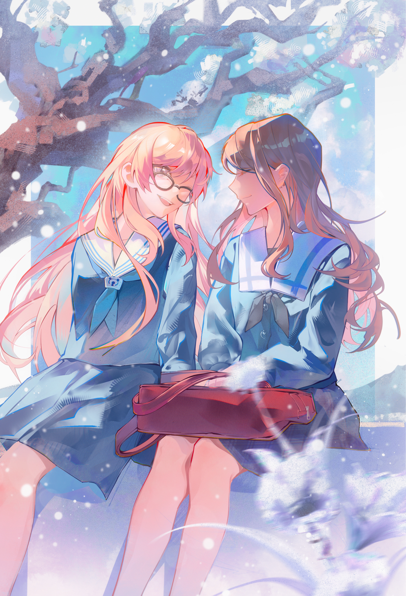 This is a pixiv picture whose title is 国中【照片练习】.