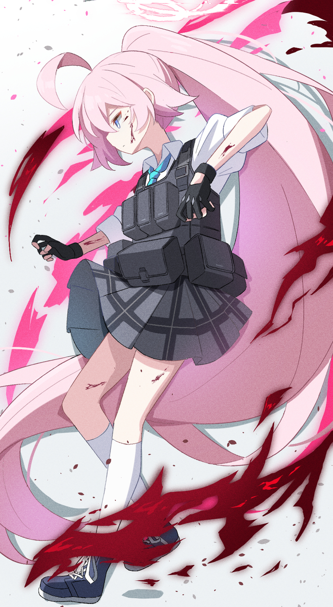 This is a pixiv picture whose title is 邪魔だよ、風紀委員長ちゃん.