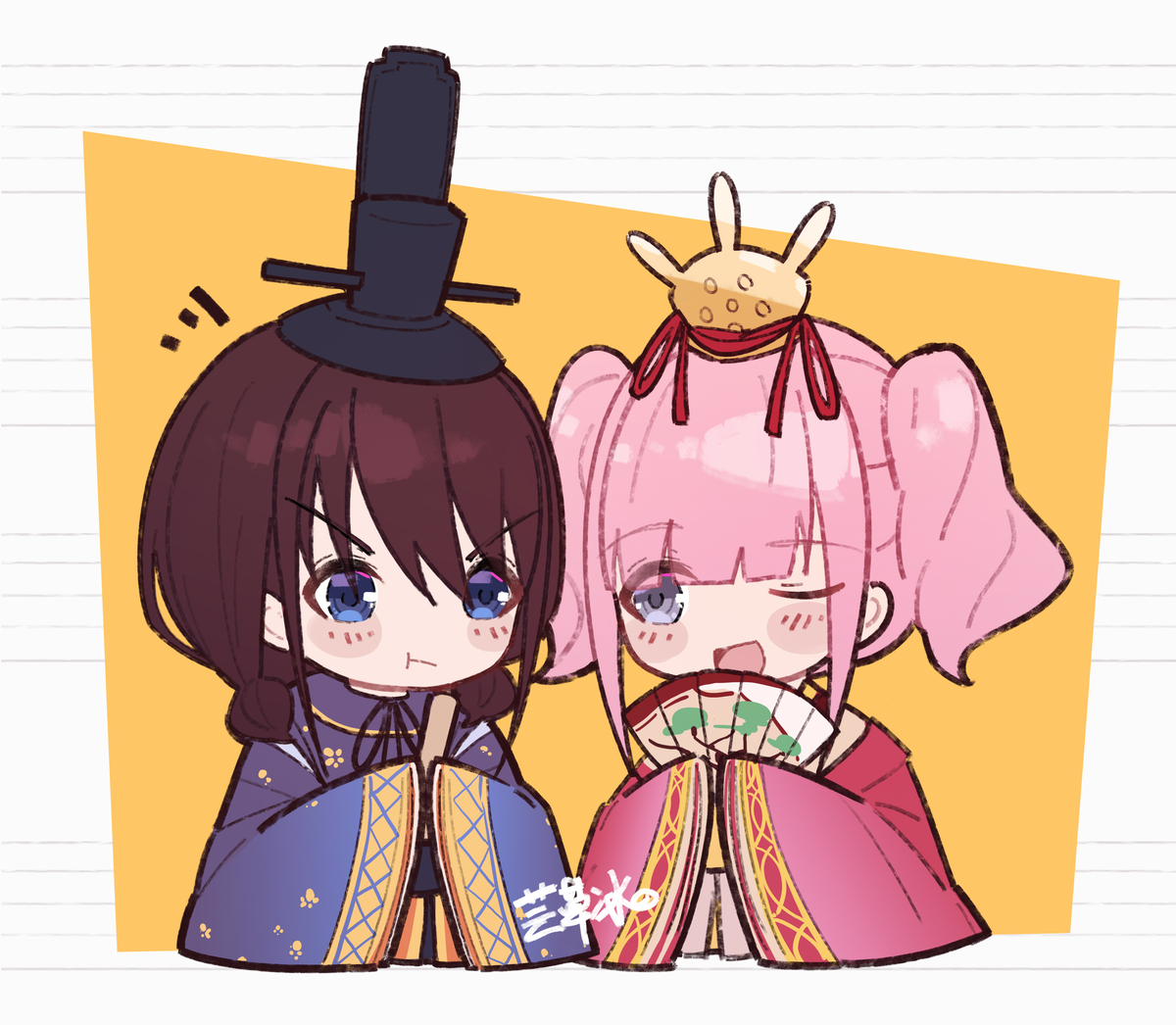 This is a pixiv picture whose title is hina祭🥰.
