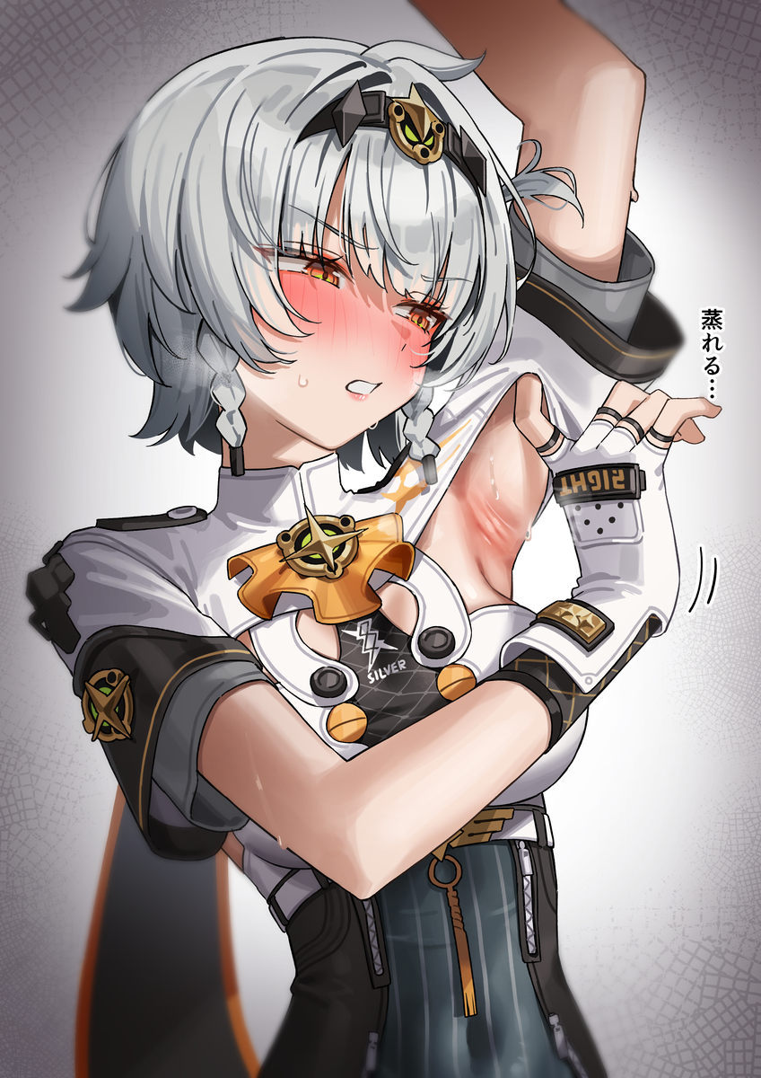 This is a pixiv picture whose title is 脇が蒸れる０号アンビー.