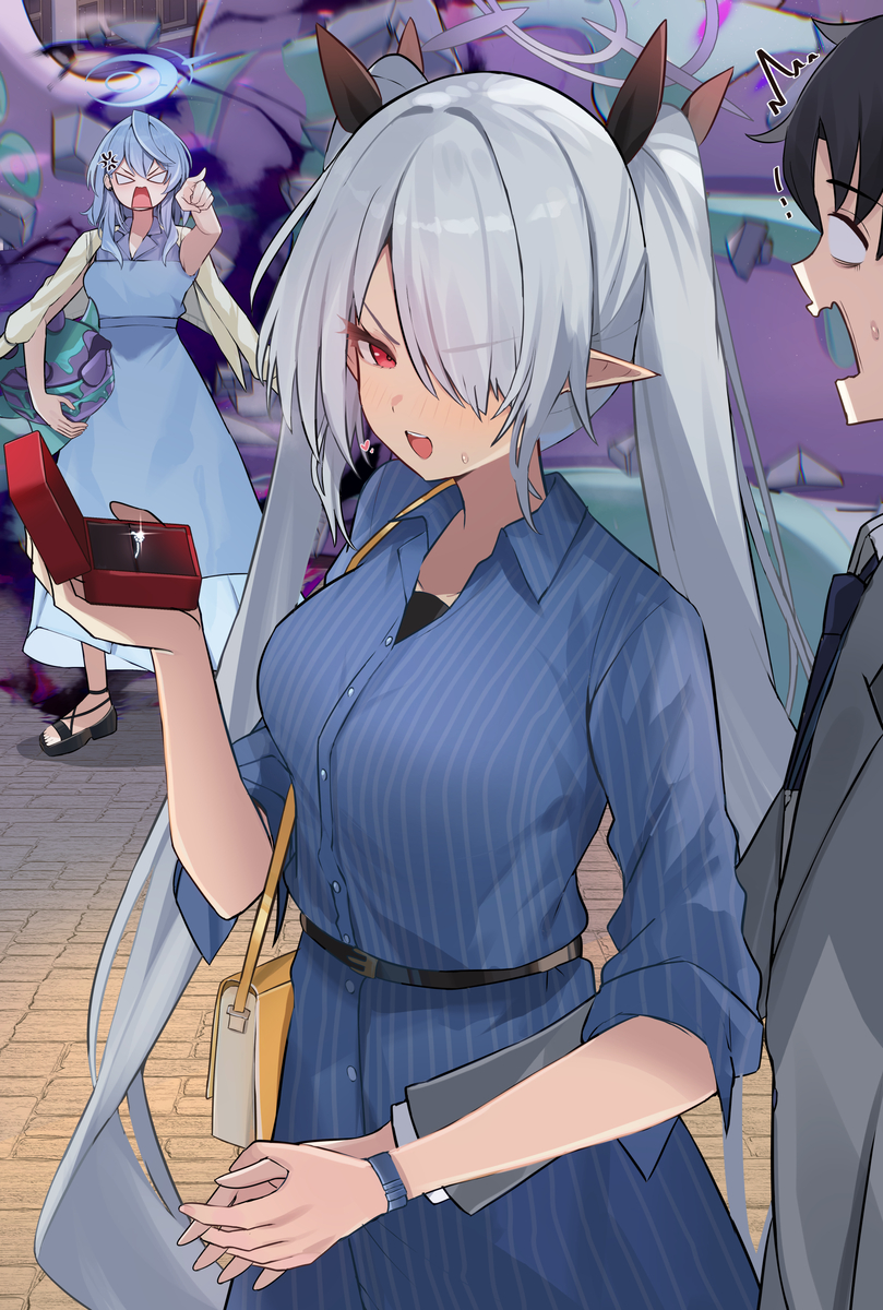 This is a pixiv picture whose title is 結婚したら毎日足舐めさせてやる♡.