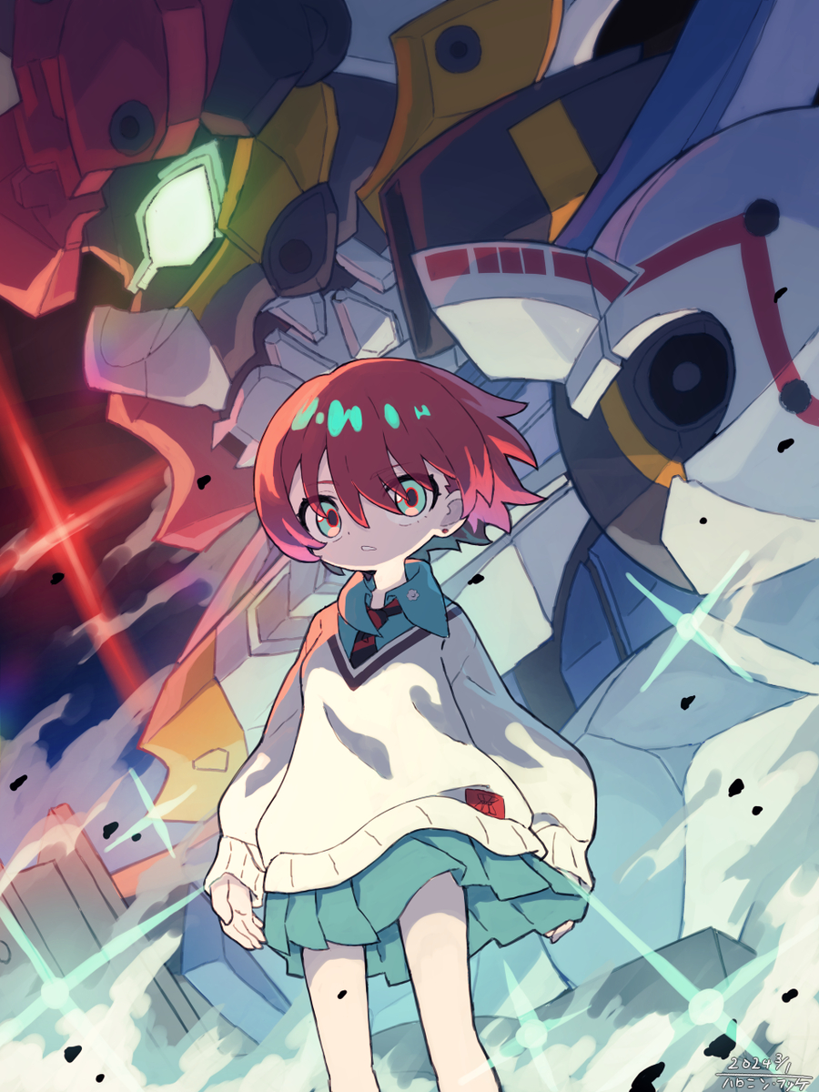 This is a pixiv picture whose title is 「綺羅綺羅」.