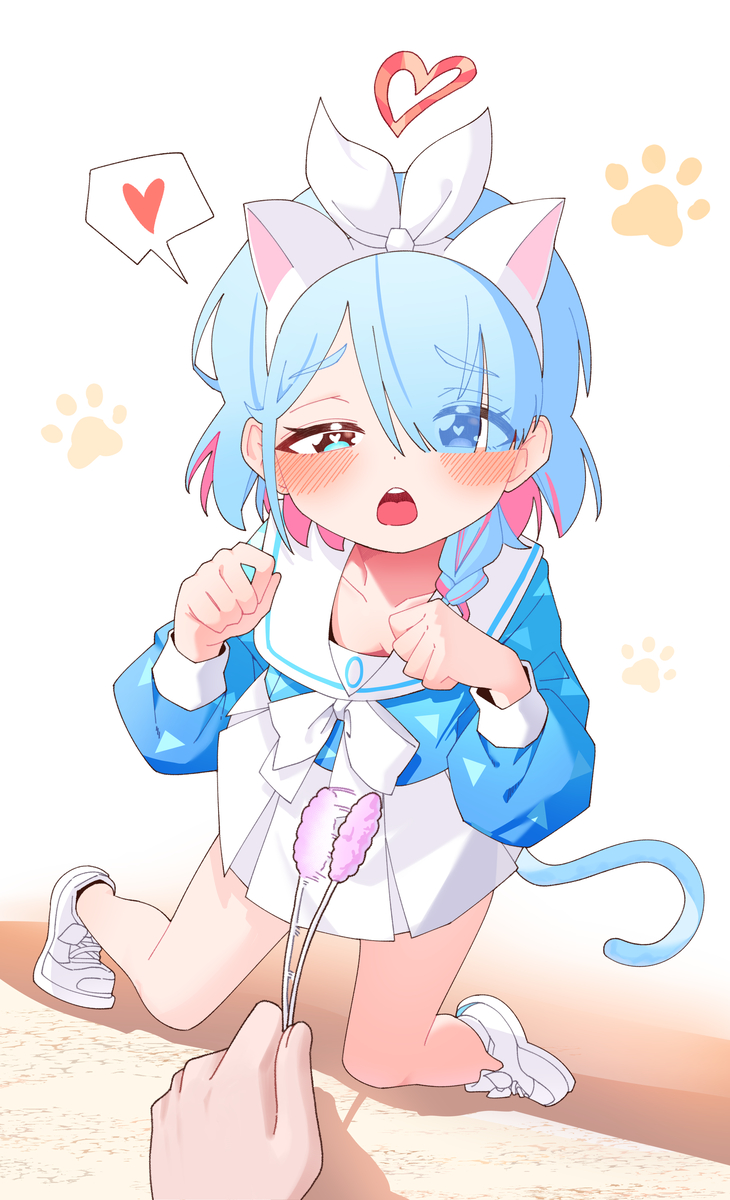 This is a pixiv picture whose title is 🐾.