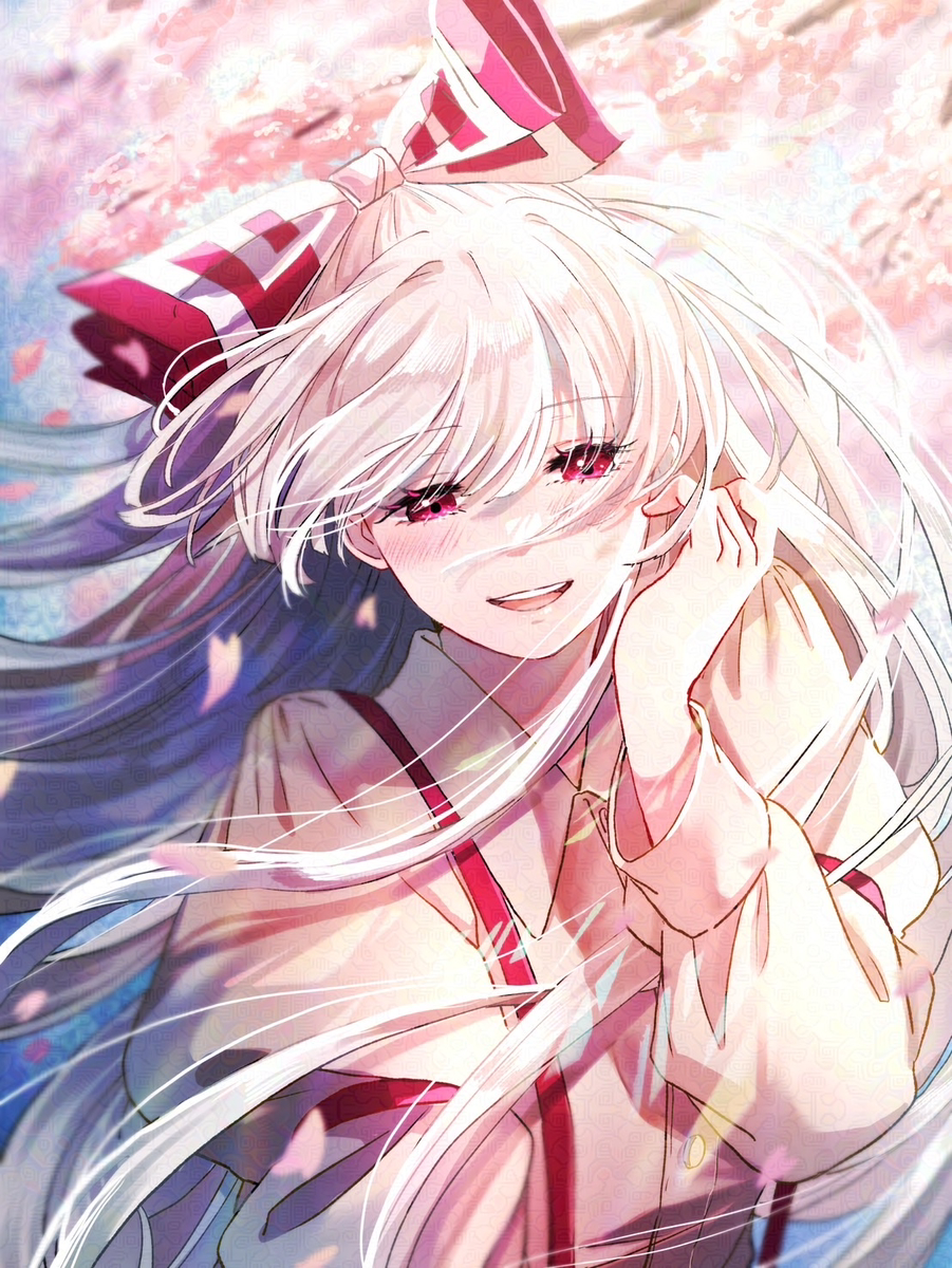 This is a pixiv picture whose title is 春風.