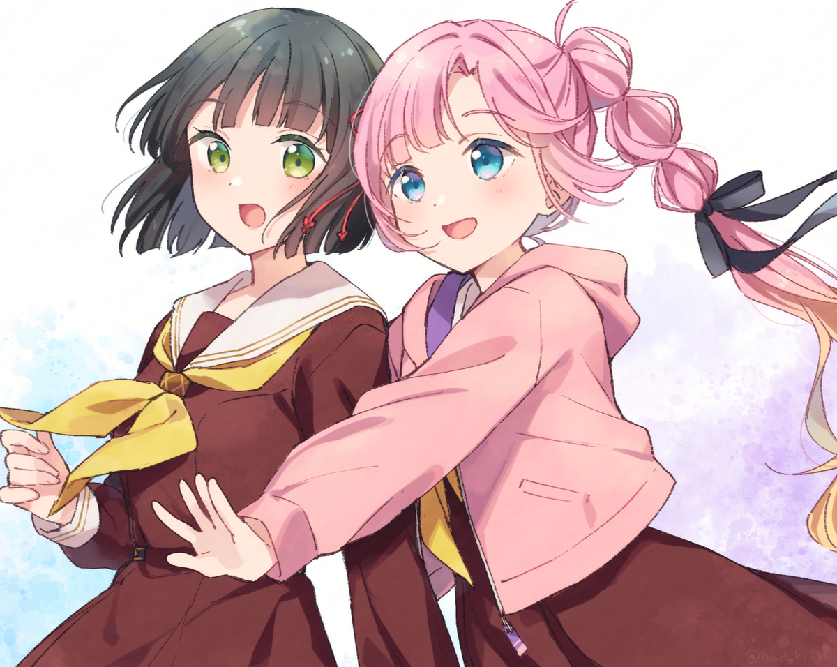 This is a pixiv picture whose title is なかよし.
