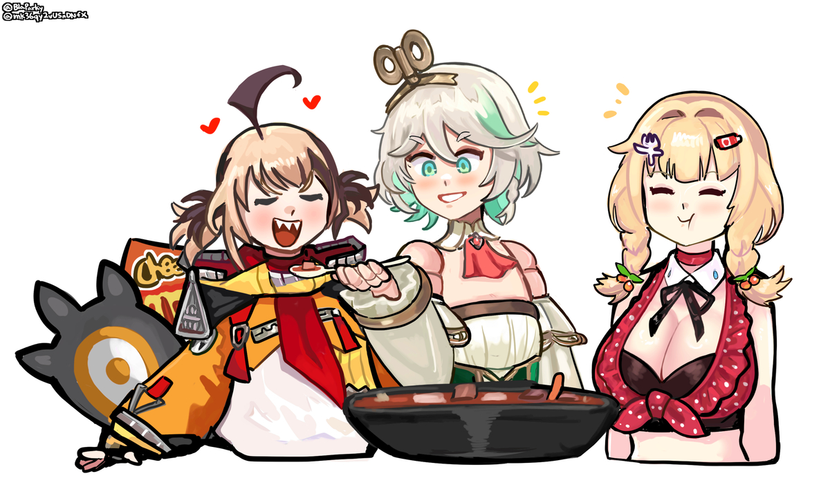 This is a pixiv picture whose title is Hot Pot Party With HaaChama.