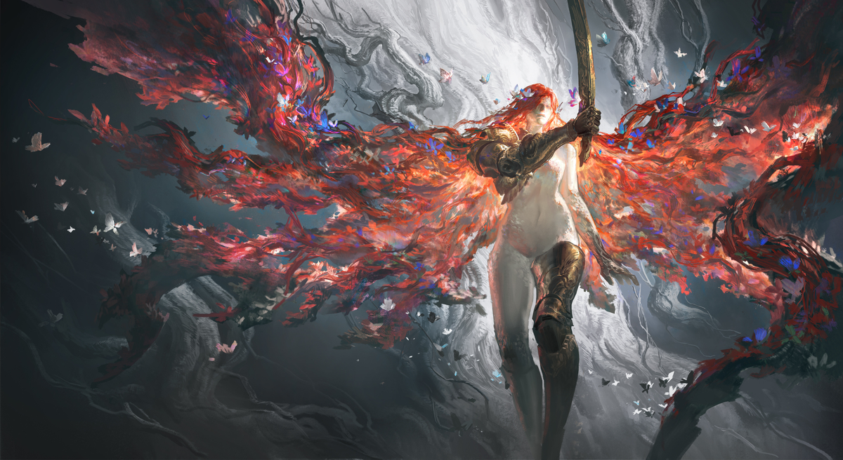 This is a pixiv picture whose title is 美丽而壮烈“腐败女神—玛莲妮亚”【板绘】.