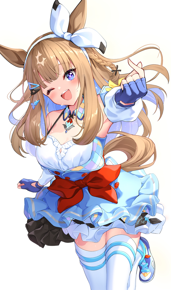 This is a pixiv picture whose title is アーモンドアイ.