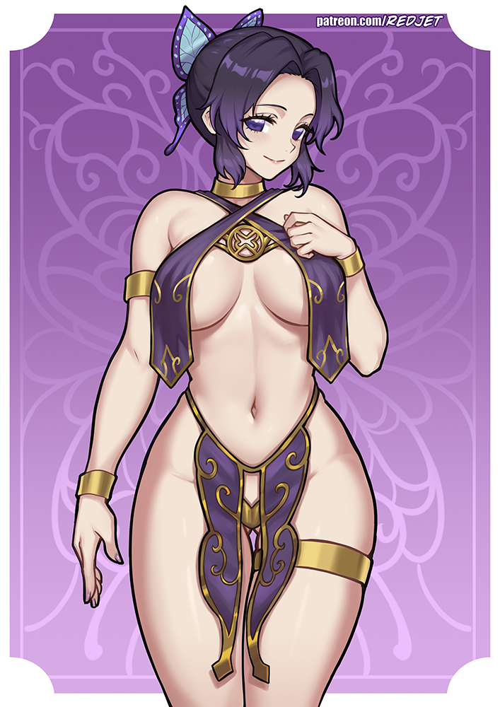 This is a pixiv picture whose title is 胡蝶 しのぶ - Exotic Dancer.