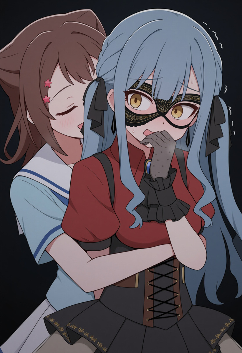 This is a pixiv picture whose title is 戸山香澄X豊川祥子.