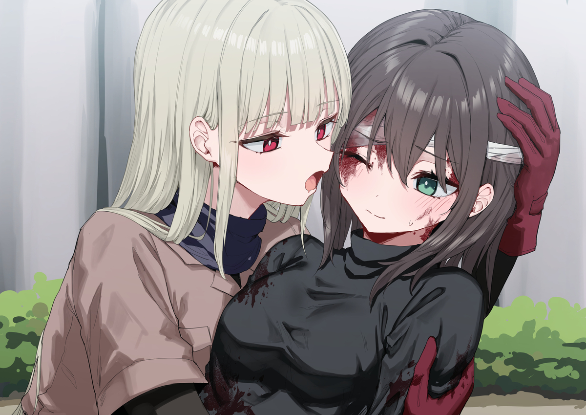 This is a pixiv picture whose title is 🍕.