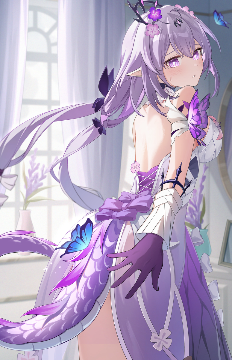 This is a pixiv picture whose title is しっぽの生えちゃったキャストリス.