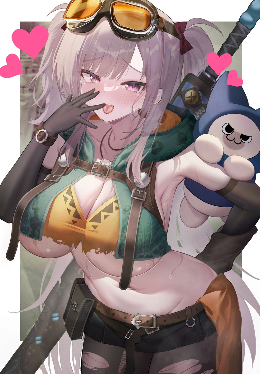 This is a pixiv picture whose title is 杂鱼杂鱼～打上下位小动物都会猫车的杂鱼～.