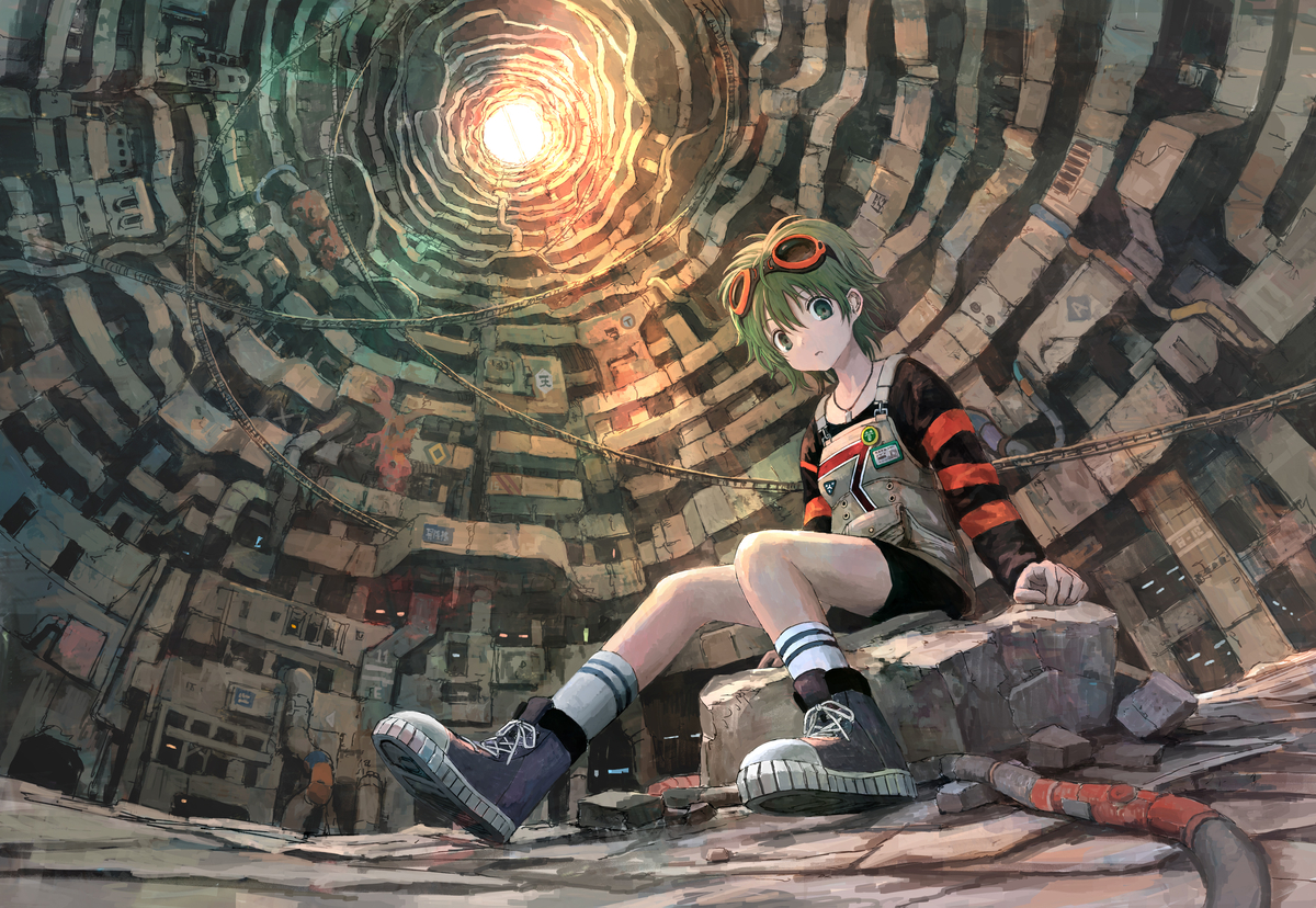 This is a pixiv picture whose title is 人喰いマンションと大家のメゾン.