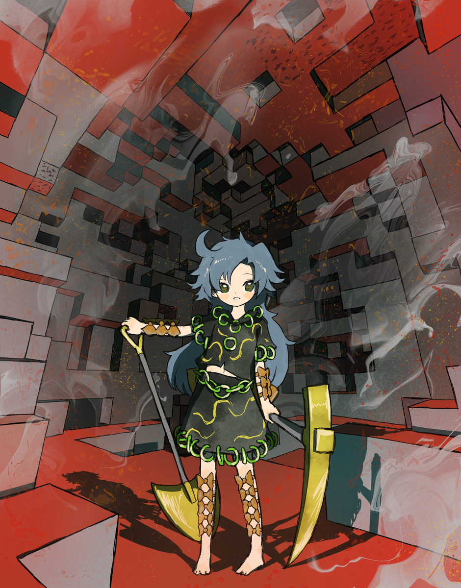 This is a pixiv picture whose title is マインブラスト.