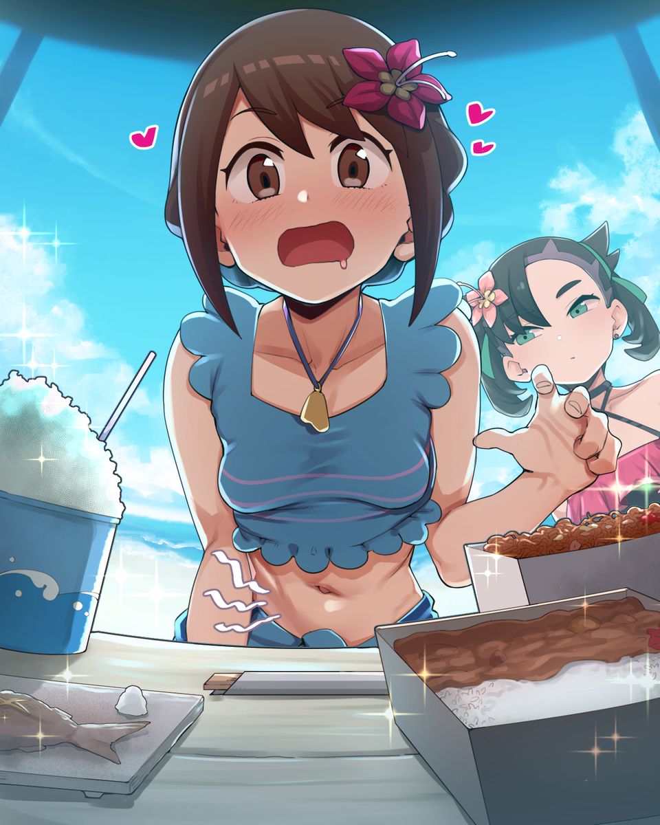 This is a pixiv picture whose title is 腹ペコユウリ.