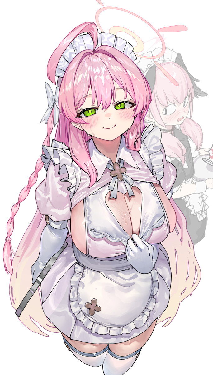 This is a pixiv picture whose title is メイドハナコ.