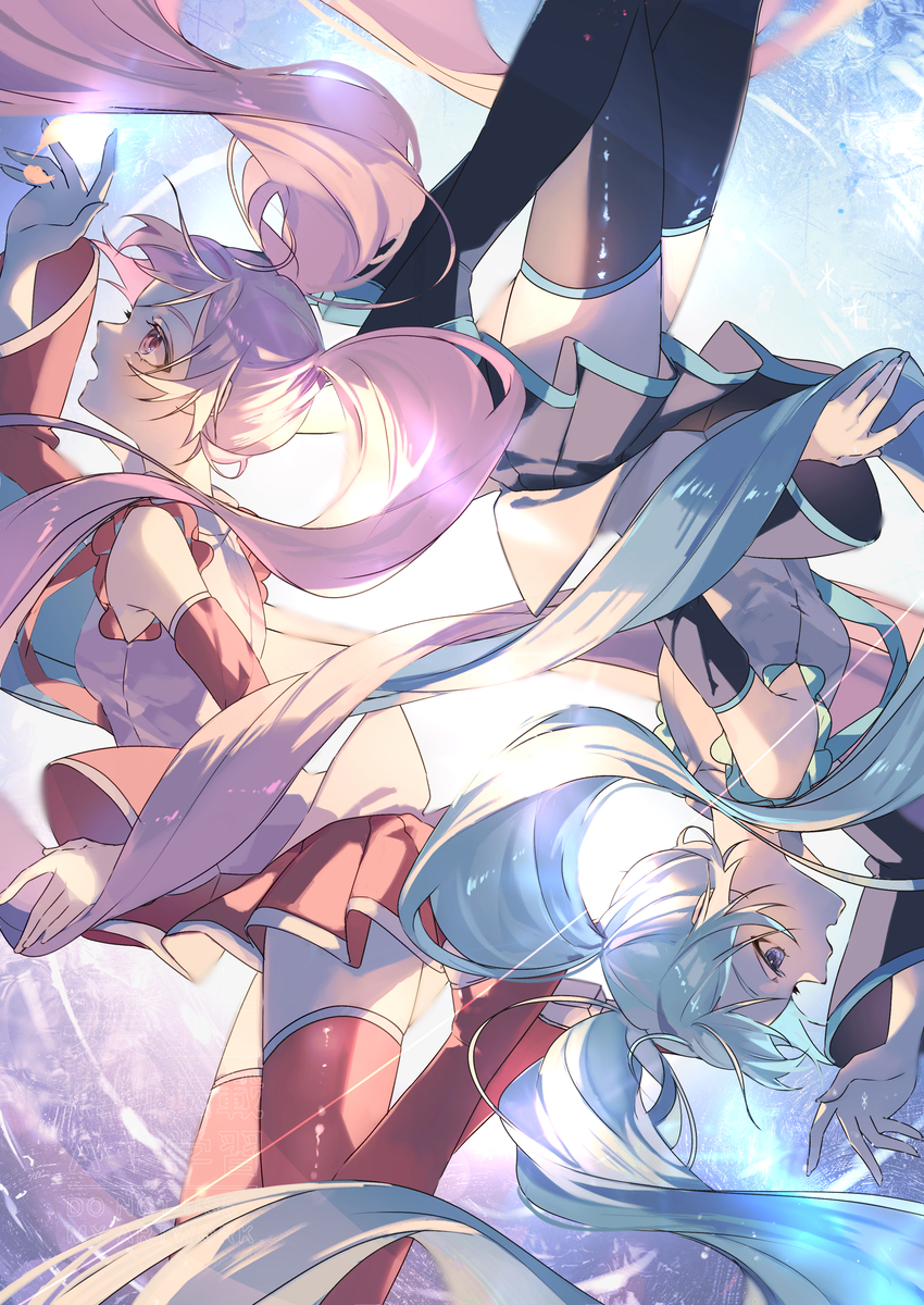 This is a pixiv picture whose title is 巡る春.