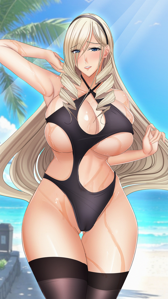 This is a pixiv picture whose title is スィーリア水着.