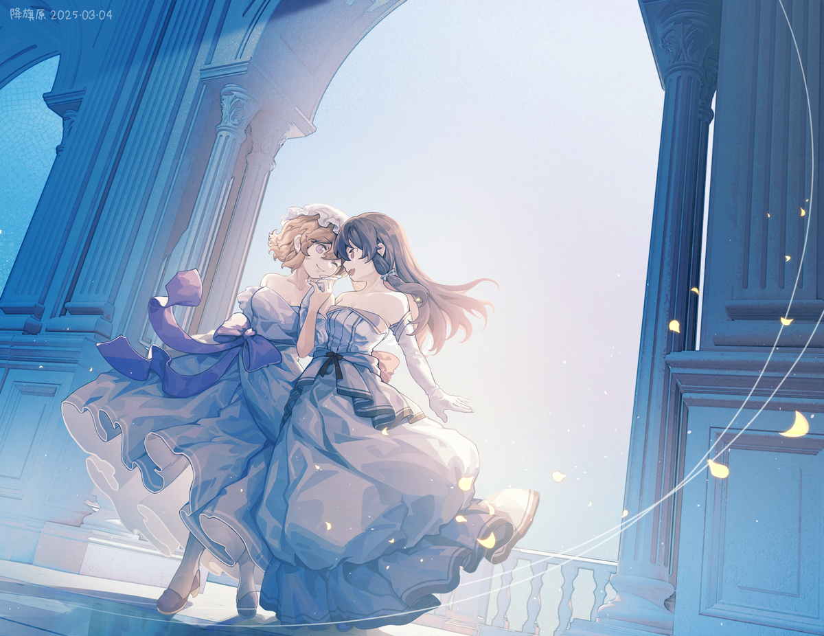 This is a pixiv picture whose title is 与之相连的永恒未来。双星.