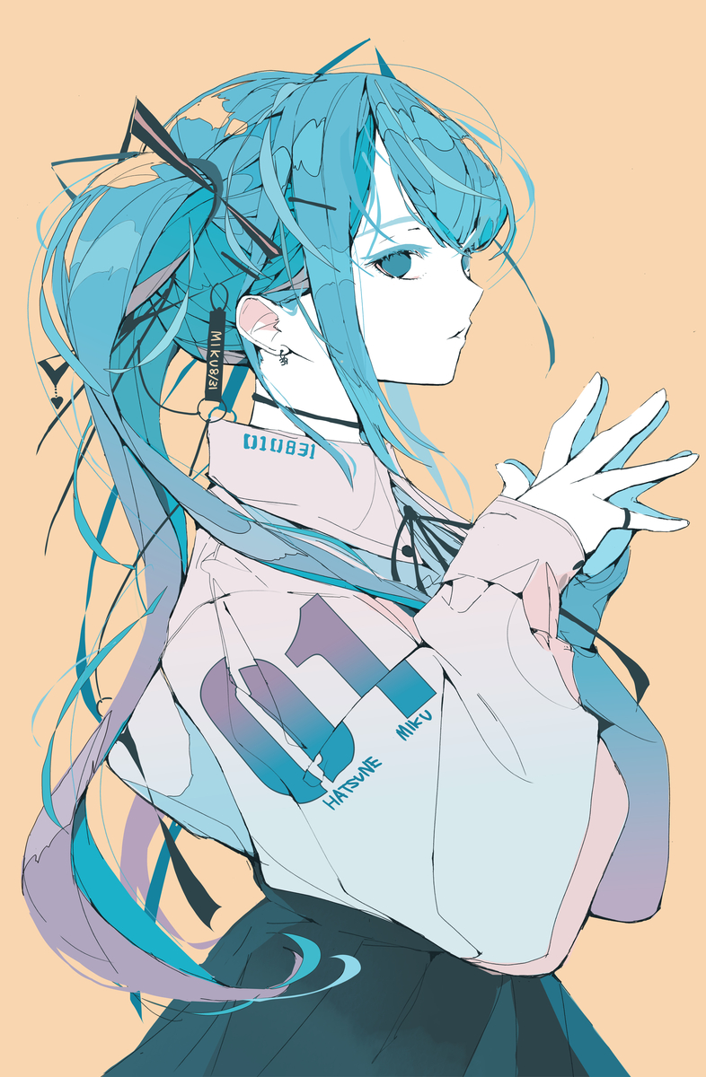 This is a pixiv picture whose title is ミクの日 Miku day.
