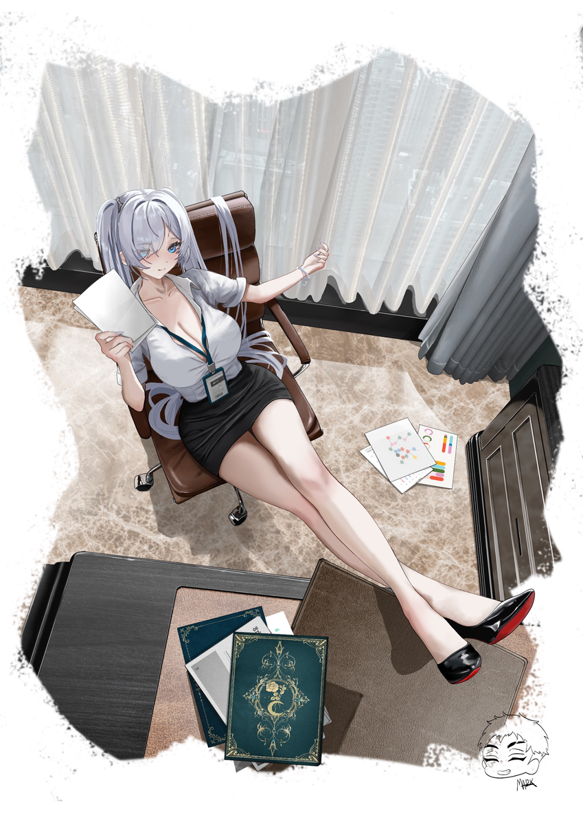 This is a pixiv picture whose title is Cindy: Office Lady.