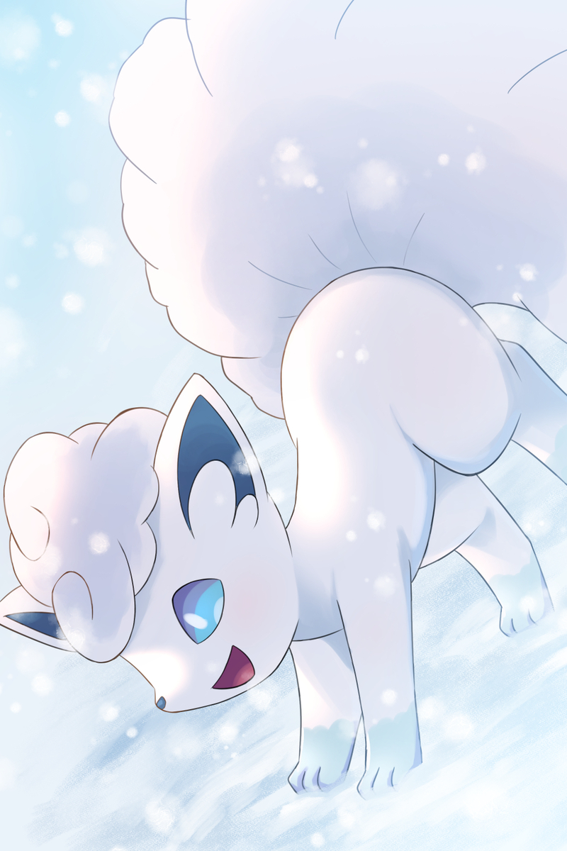 This is a pixiv picture whose title is ロコン.