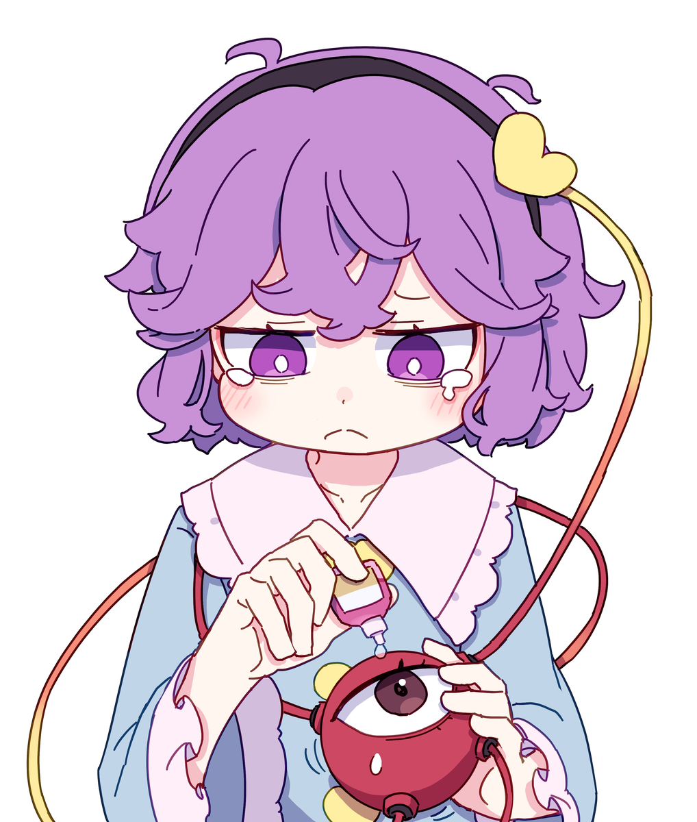 This is a pixiv picture whose title is 目薬.