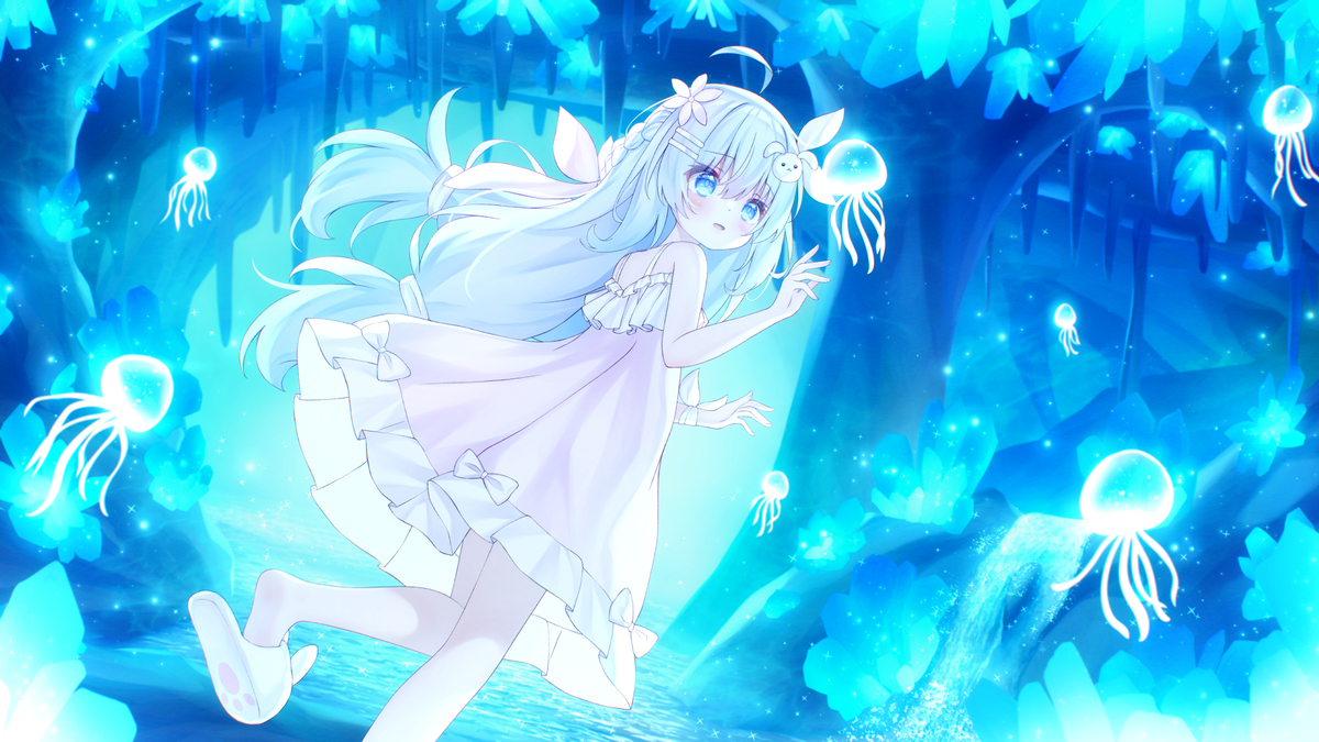 This is a pixiv picture whose title is 【委托】梦幻水晶洞.