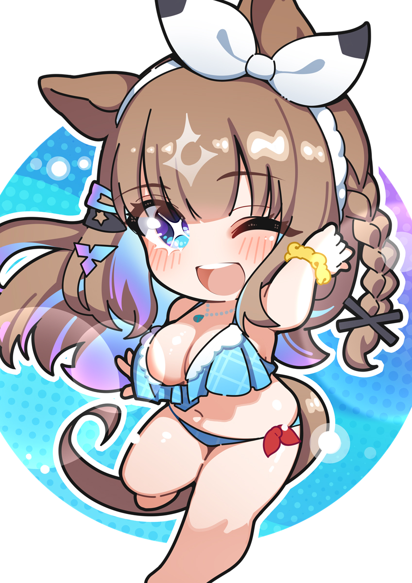 This is a pixiv picture whose title is アーモンドアイ.