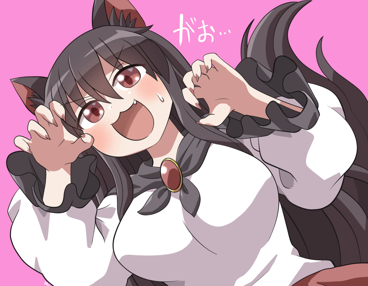 This is a pixiv picture whose title is がおがお家庭用おおかみ.