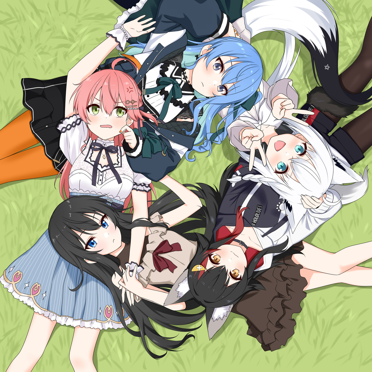 This is a pixiv picture whose title is ホロバンドクライ.