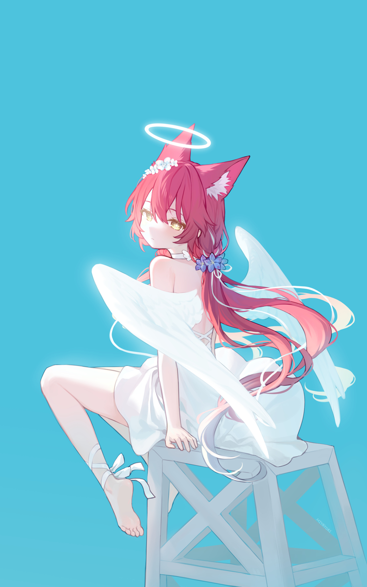 This is a pixiv picture whose title is 佐倉双夜 天使ver.
