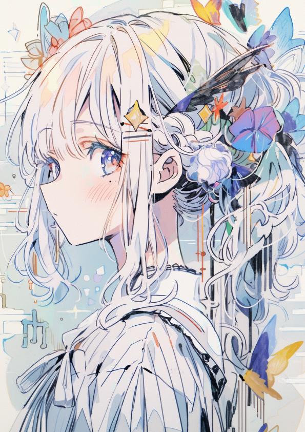 This is a pixiv picture whose title is 『gal』.