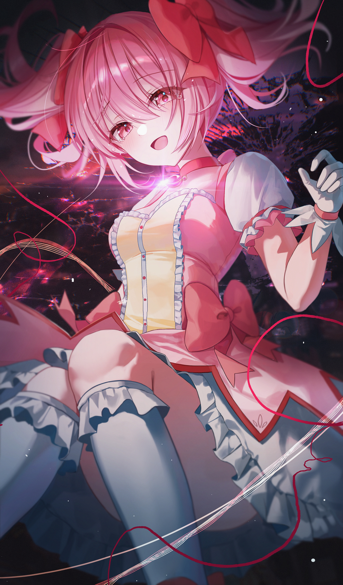 This is a pixiv picture whose title is 鹿目まどか.