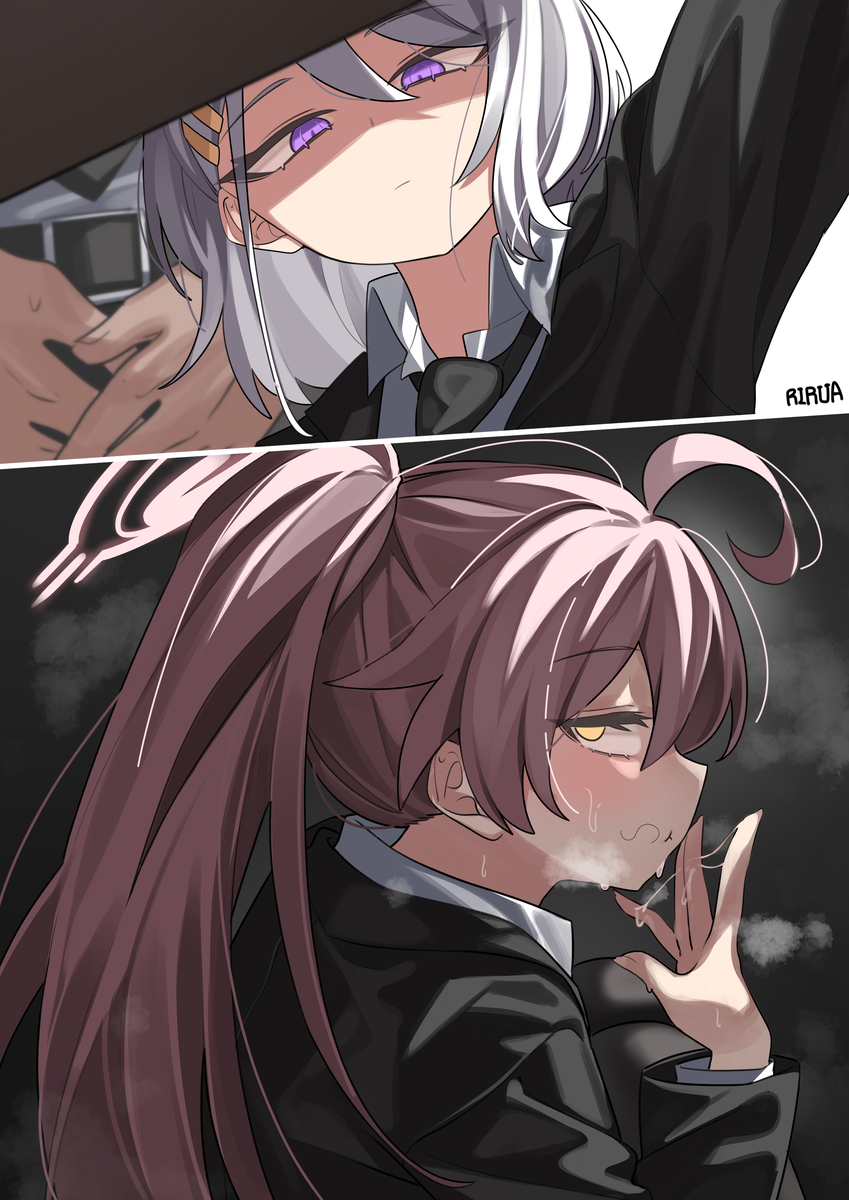 This is a pixiv picture whose title is 숨 막히는 정적.