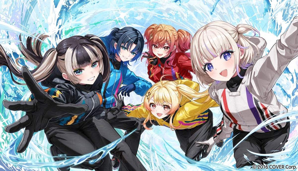 This is a pixiv picture whose title is ReGLOSS水上バトルビート　キービジュアルイラスト.