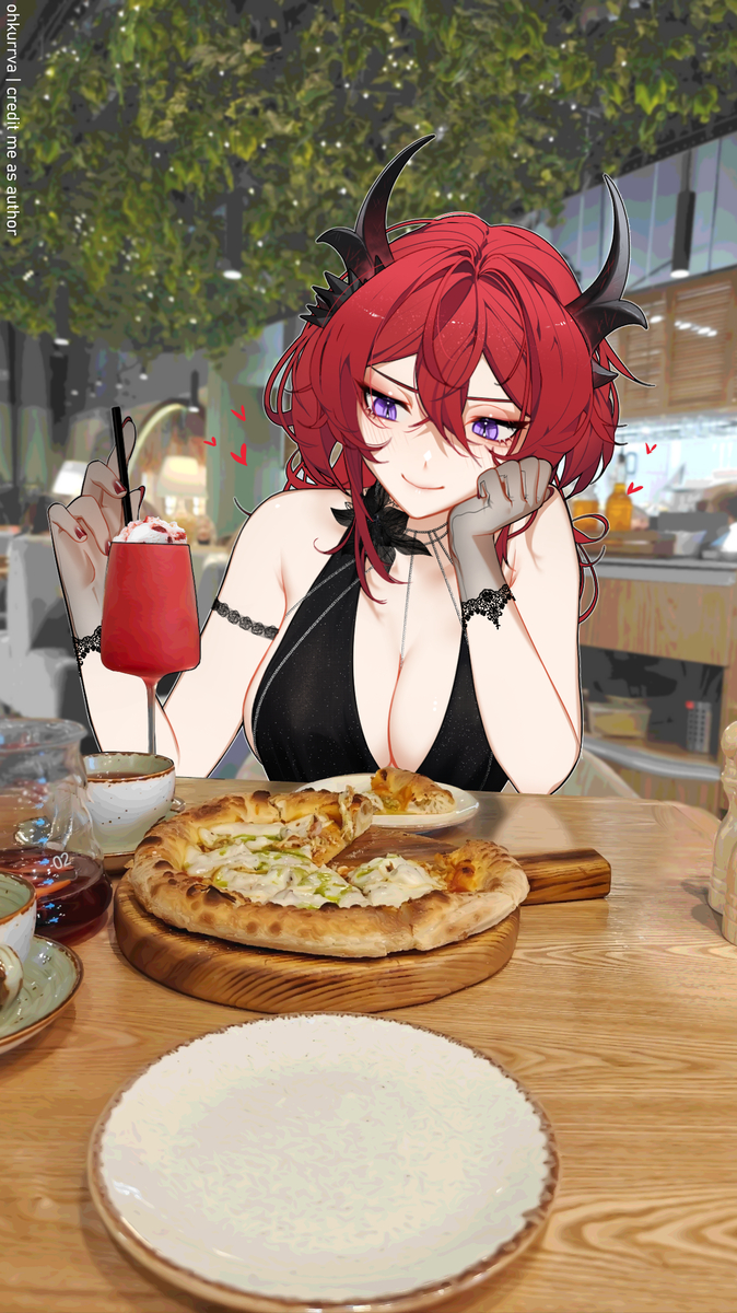 This is a pixiv picture whose title is Laevatain.