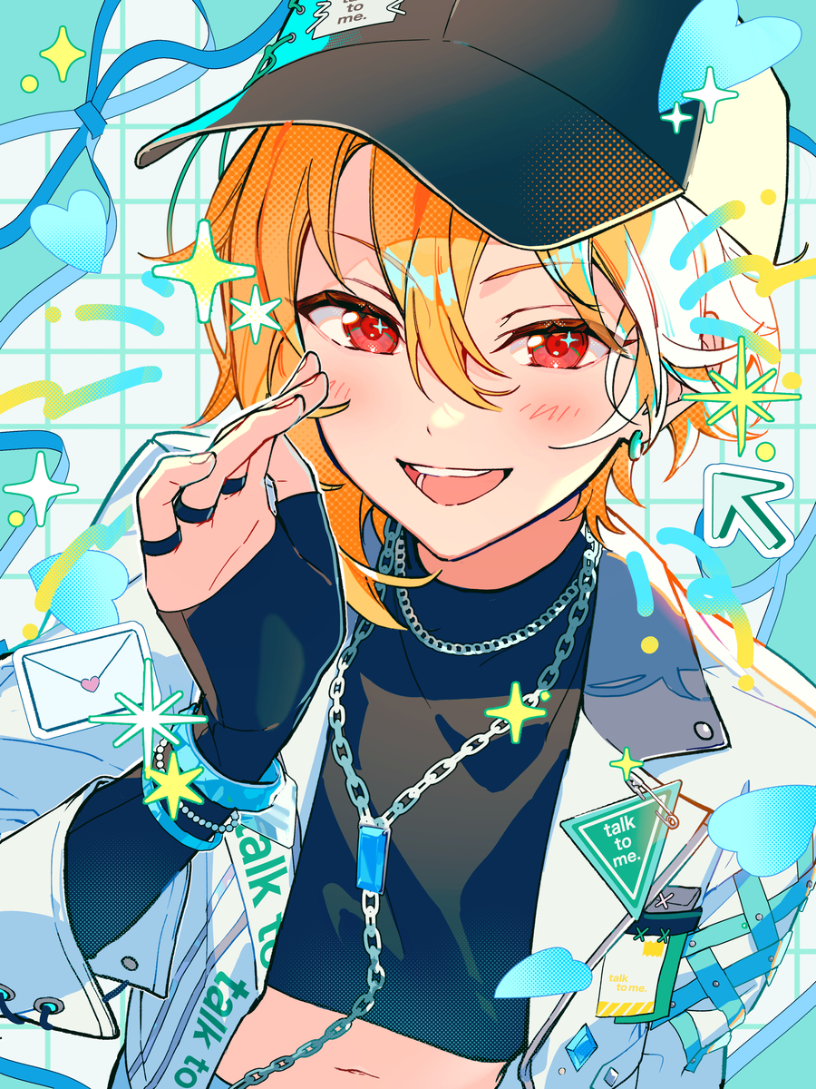 This is a pixiv picture whose title is 𝘁𝗮𝗹𝗸 𝘁𝗼 𝗺𝗲..