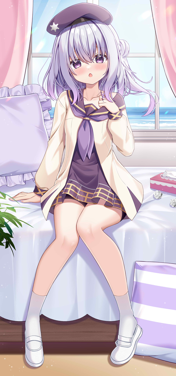 This is a pixiv picture whose title is 雪風.