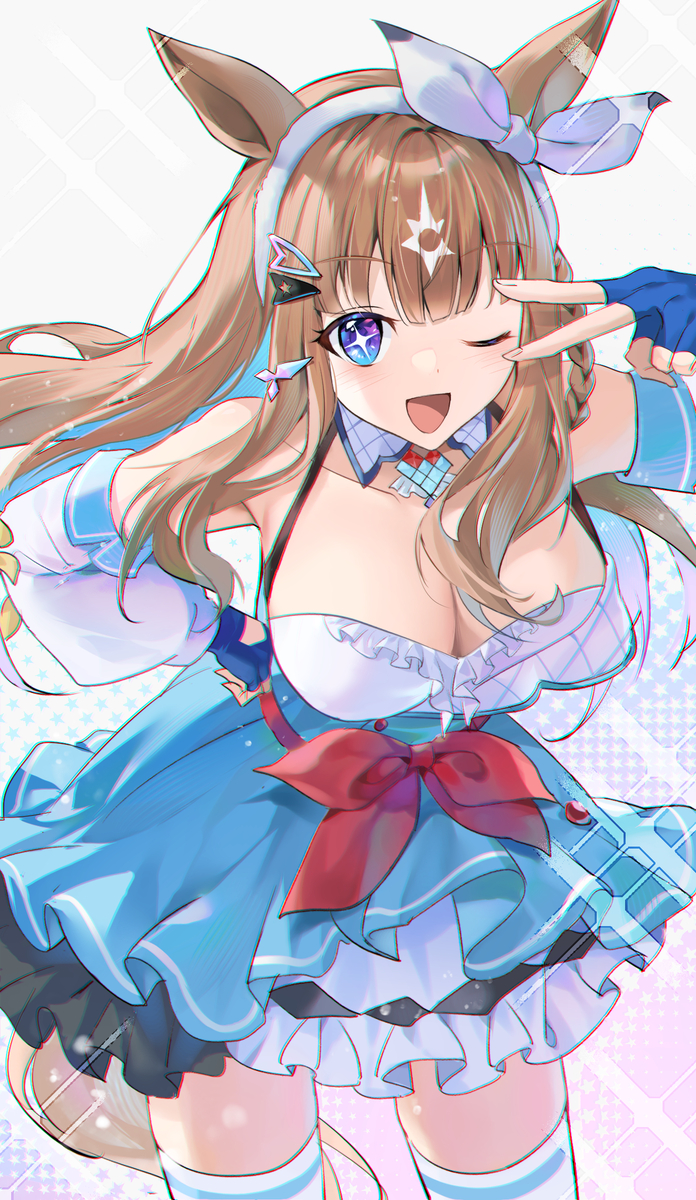 This is a pixiv picture whose title is アーモンドアイ.