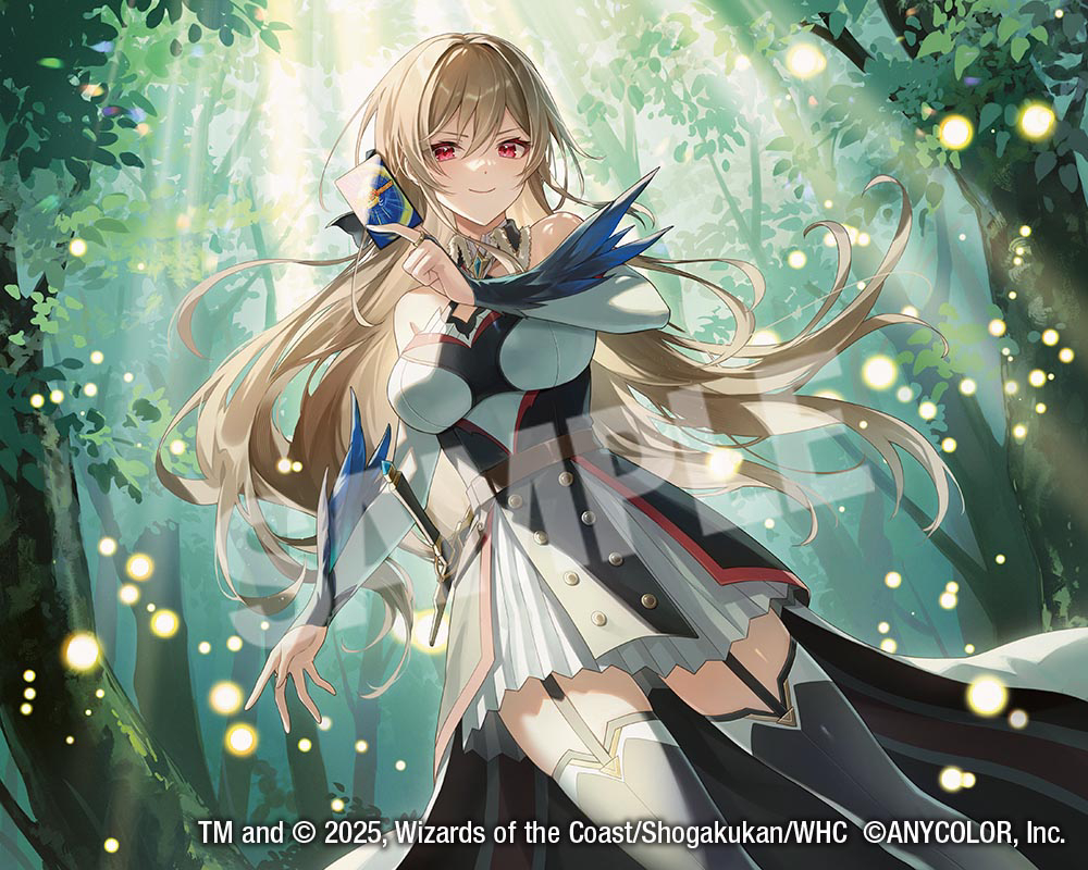 This is a pixiv picture whose title is にじデュエマ《彼方の絆》.