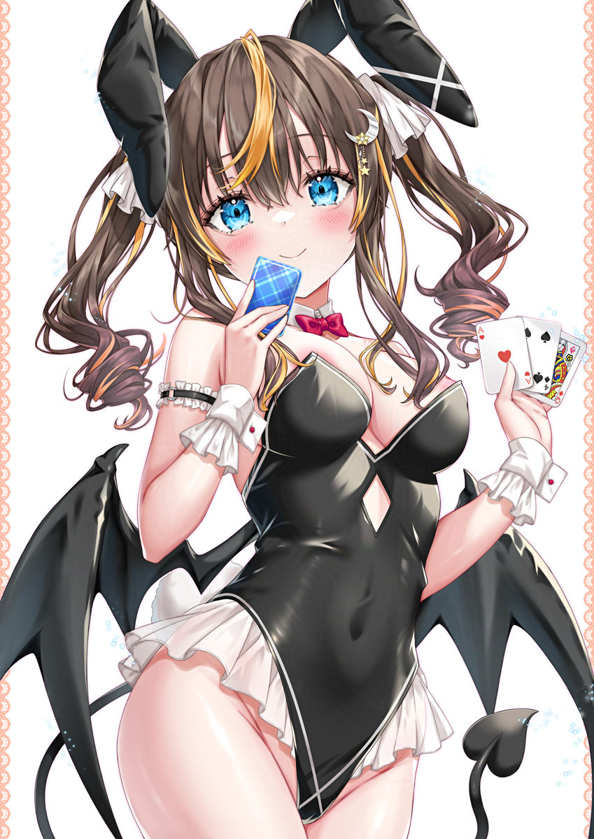 This is a pixiv picture whose title is あくまうさぎ.
