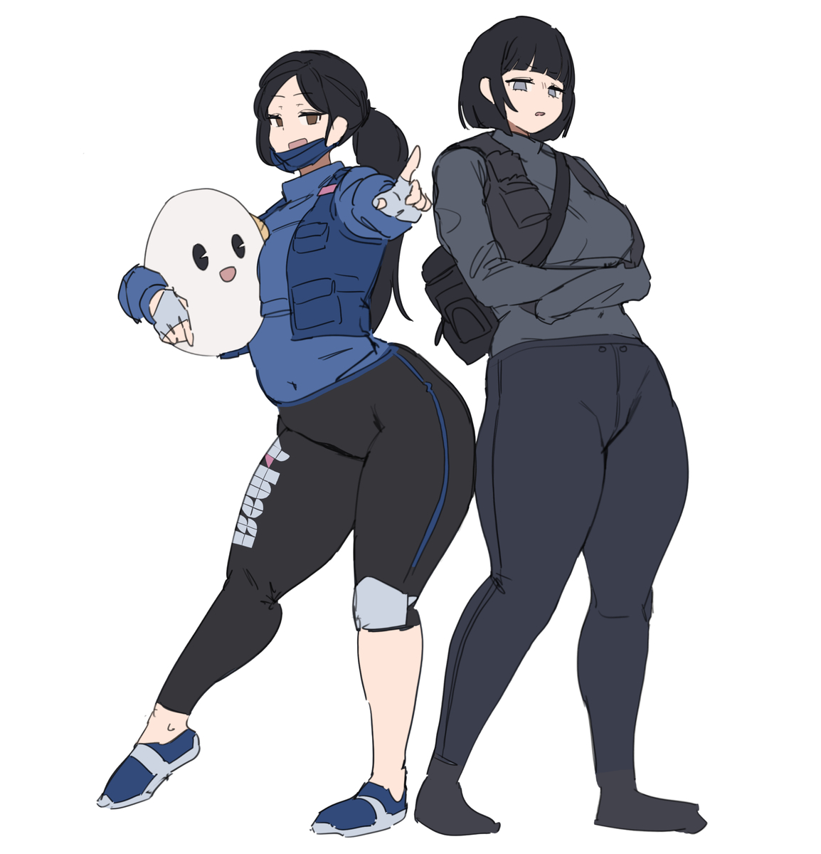 This is a pixiv picture whose title is Heavy gals+@.