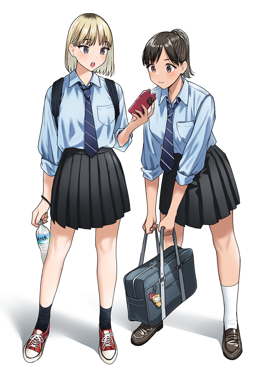 This is a pixiv picture whose title is 推しの最新情報を共有するふたり.