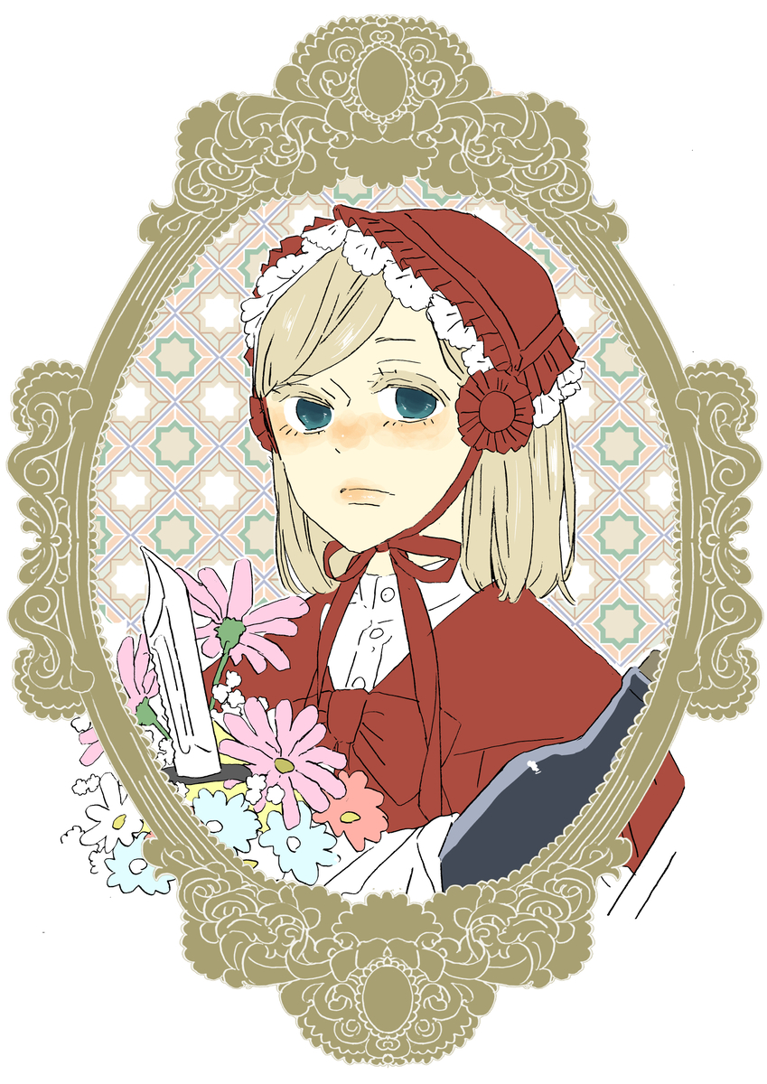 This is a pixiv picture whose title is 赤ずきん（自衛）.