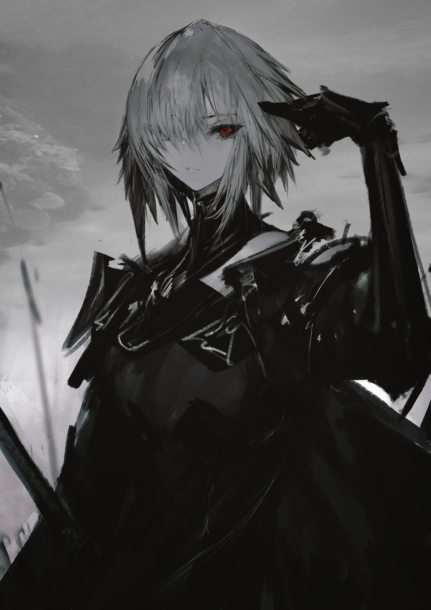 This is a pixiv picture whose title is Black Knight "Wolf".