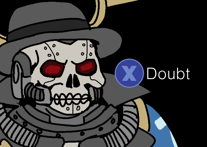 This is a pixiv picture whose title is Doubt.