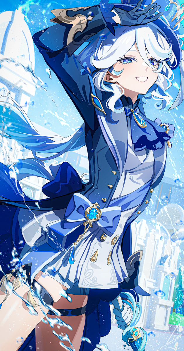 This is a pixiv picture whose title is 72日目 / フリーナ.